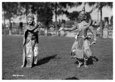 Dancers in traditional dress, Bangkok, Thailand, early 20th century(?). Artist: Unknown