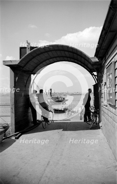 Waiting for the ferry, Greenhithe, Kent, c1945-c1965. Artist: SW Rawlings