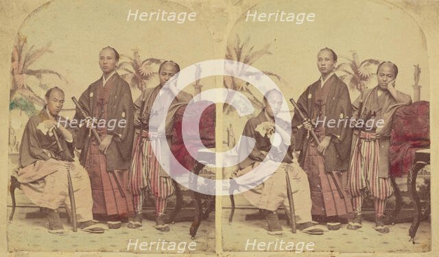 Members of the First Japanese Diplomatic Mission to the United States, negative 1860. Creator: Unknown.