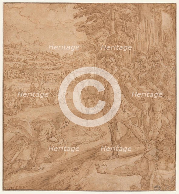 The Reconciliation of Jacob and Esau, 1581. Creator: Martin de Vos.