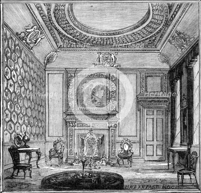 The Royal Visit to Edinburgh: Breakfast Room, Holyrood Palace, 1881.  Creator: Unknown.