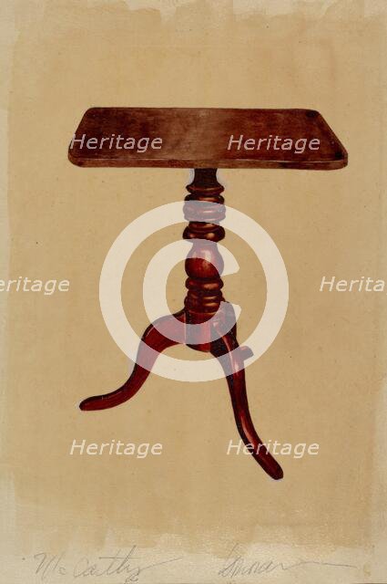 Occasional Table, c. 1936. Creators: McCarthy, Donald Donovan.