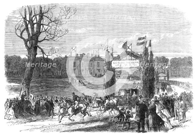Marriage festivities at Quiddenham Park, Norfolk, the seat of the Earl of Albemarle, 1864. Creator: Unknown.