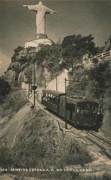 Corcovado Rack Railway, Rio de Janeiro, Brazil.  Creator: Unknown.