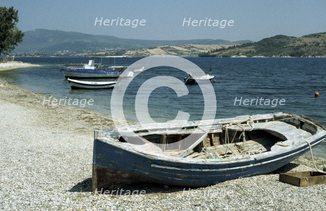 Harbour, Ligia, Levkas, Greece.