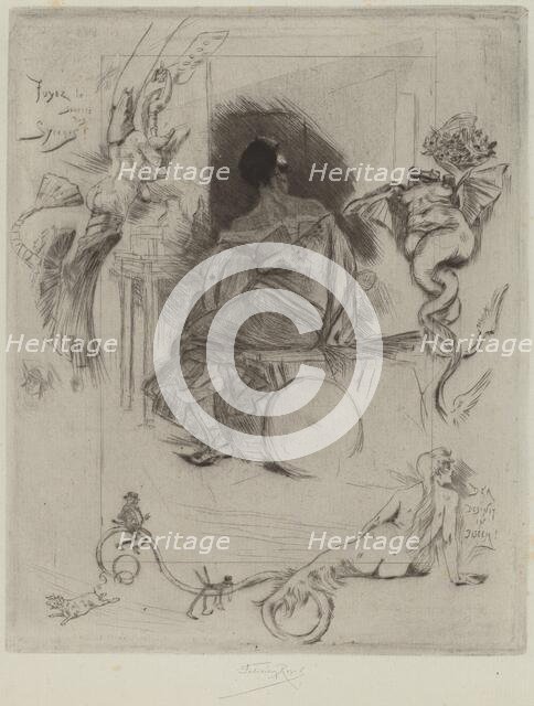 La Dernière Maja, 1880. Creator: Félicien Rops.