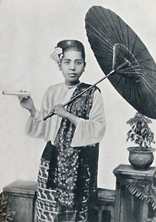 A Burmese lady, 1902. Artist: Unknown.