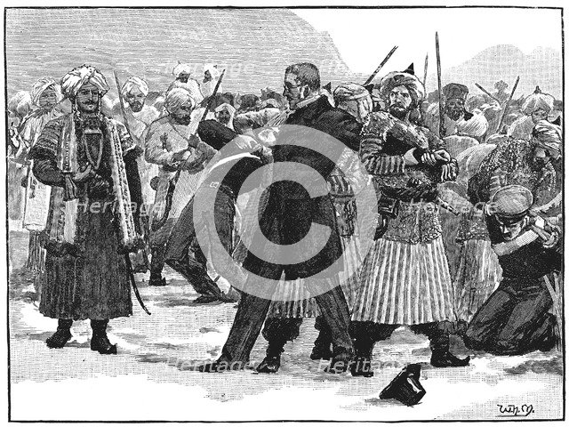 William McNaghten (1793-1841), captured and killed, First Anglo-Afghan War 1838-1842. Artist: Unknown