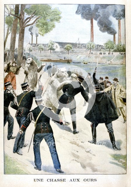 Hunting for Bears, 1901. Artist: Unknown