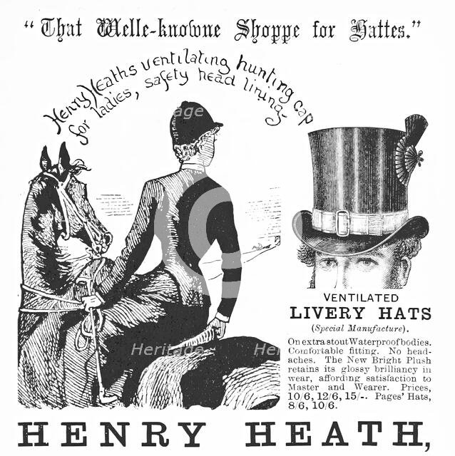 Henry Heath, "That Welle-knowne Shoppe for Hattes", 1884. Creator: Unknown.