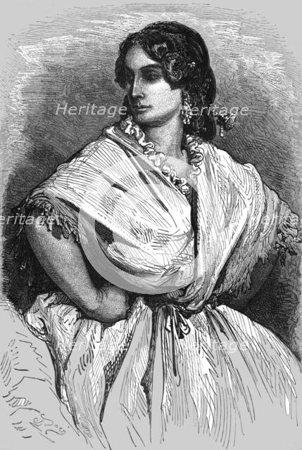 'Young Woman of Valencia; An Autumn Tour in Andalusia', 1875. Creator: Gustave Doré.