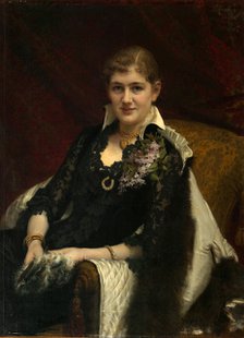 Portrait of Y.A. Voeykova, 1882. Artist: Kramskoi, Ivan Nikolayevich (1837-1887)