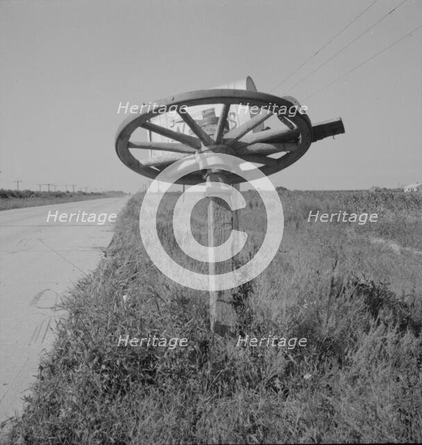 Rural mailbox, Mississippi, 1937. Creator: Dorothea Lange.