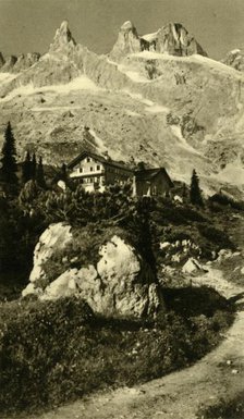 The Lindauer Hütte at the foot of the Drei Türme, Austria, c1935. Creator: Unknown.