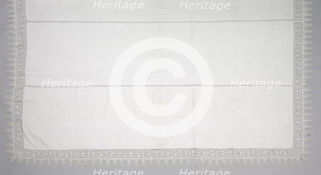 Needlepoint (Reticella) and Bobbin Lace Sheet, late 16th century. Creator: Unknown.