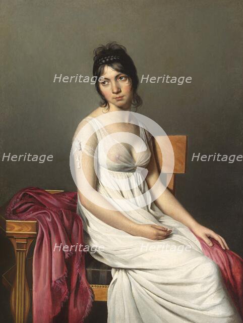 Portrait of a Young Woman in White, c. 1798. Creator: Anon.