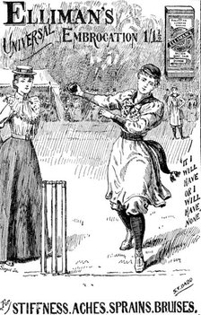 Advertisement for Elliman's Universal Embrocation, 1895. Creator: Joseph Swain.