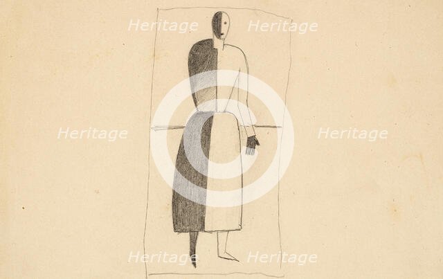 Standing Woman, c1930. Creator: Malevich, Kasimir Severinovich (1878-1935).