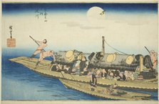 Yodo River (Yodogawa), from the series "Famous Places in Kyoto (Kyoto meisho no uchi)", c. 1834. Creator: Ando Hiroshige.