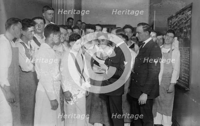 Lecturing naval cooks, between c1915 and 1918. Creator: Bain News Service.