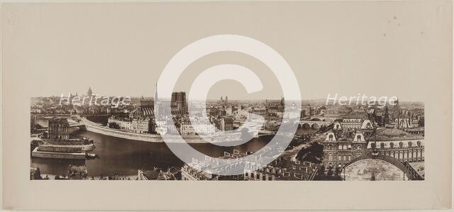 Panorama taken from Saint-Gervais church, 4th arrondissement, Paris, between 1862 and 1872. Creator: Unknown.