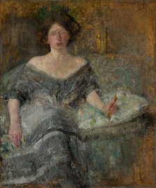 Portrait of Elza Krauze, 1912. Creator: Olga Boznanska.
