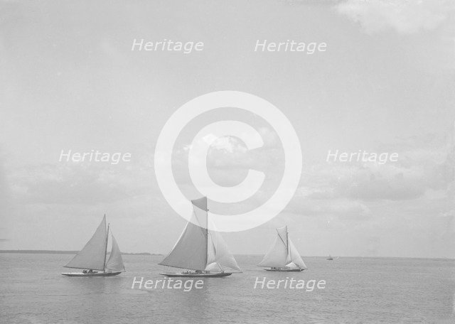 Group of yachts. Creator: Kirk & Sons of Cowes.