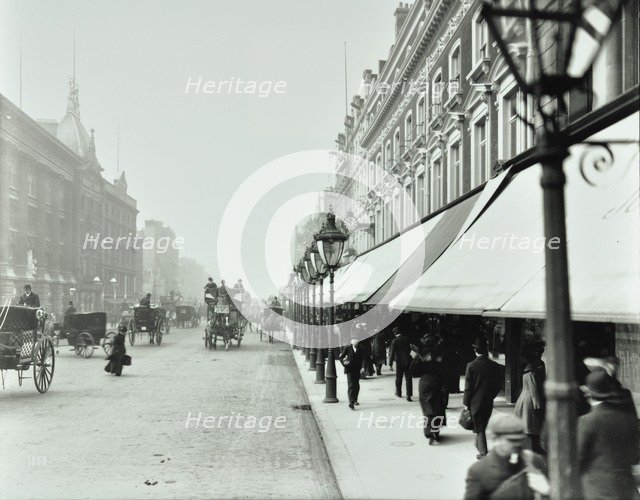 Pedestrians outside DH Evans, Oxford Street, London, 1903. Artist: Unknown.