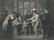 'The Interview of Charles I With His Children', 1649, (early-mid 19th century).  Creator: J Rogers.