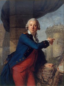 Portrait of Henri Masers de Latude (1725-1805). Creator: Vestier, Antoine (1740-1824).