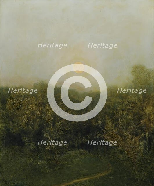 Moonrise, 1900. Creator: Franz Rumpler.