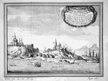 View of Beryozovo from the Sosva River, 1770s. Artist: Anonymous  