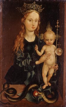 Madonna with Child, 16th century. Creator: Martin Schongauer imitator