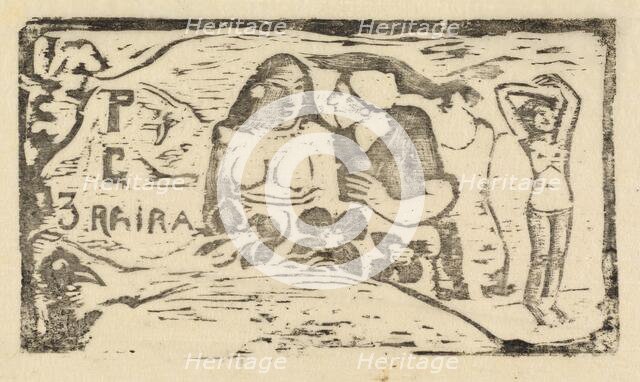 Title Page for "Le Sourire" (Titre du Sourire), in or after 1895. Creator: Paul Gauguin.