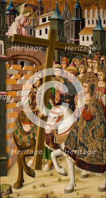 Saint Helena and the Emperor Heraclius, 1483-1487. Creator: Jiménez (Ximénez), Miguel (active 1462-1505).