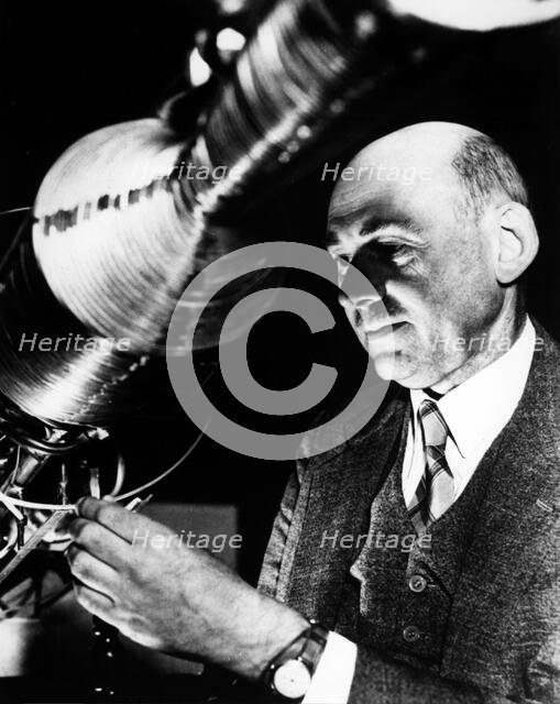 Dr Robert Goddard, American rocketry pioneer, c1930s.  Creator: Unknown.