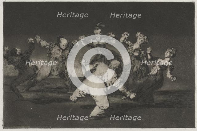 The Proverbs: If Marion Will Dance, Then She Has to Take the Consequences, 1864. Creator: Francisco de Goya (Spanish, 1746-1828).