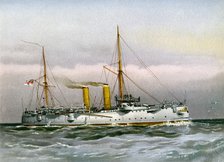 HMS 'Magicienne', Royal Navy 2nd class cruiser, c1890-c1893. Artist: Unknown