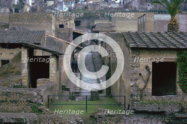 The Roman town of Herculaneum, 1st century. Artist: Unknown