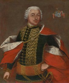 Portrait of a zeman in ceremonial costume, c1740.  Creator: Ján Gottlieb Kramer.