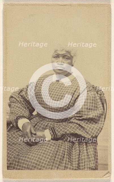 Portrait of a Seated Woman, 1865-1870. Creator: HJ Reed.