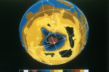 False colour image of Antarctic ozone hole, 30 November 1992. Artist: Unknown