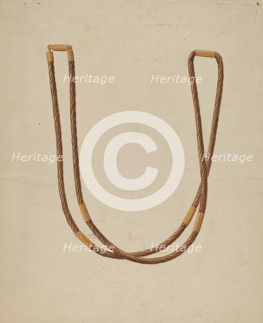 Necklace, c. 1936. Creator: Bertha Semple.