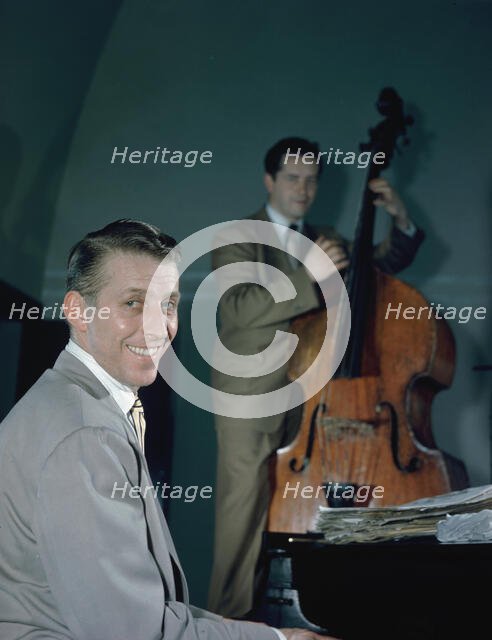 Portrait of Stan Kenton and Eddie Safranski, 1947 or 1948. Creator: William Paul Gottlieb.
