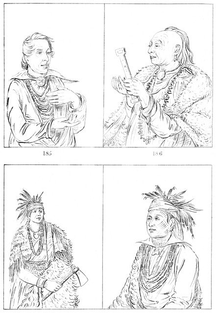 Kickapoos and Weas, 1841.Artist: Myers and Co