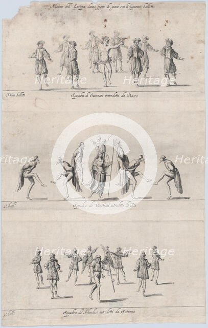 Nations of Europe ballets, 17th century., 17th century. Creator: Anon.