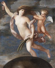 Fortuna and Cupid. Artist: Sirani, Elisabetta (1638-1665)