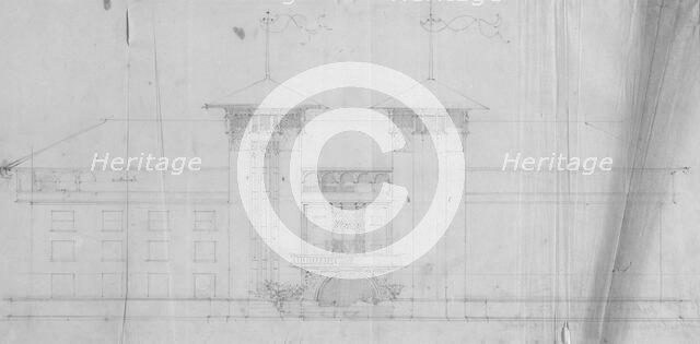 Chattanooga Hotel Project, Chattanooga, Tennessee, Elevation, c. 1892-1893. Creator: Adler & Sullivan.