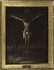 Esquisse pour le palais de justice de Paris : Le Christ en croix, c.1871. Creator: Alexis Marie Louis Douillard.
