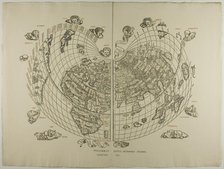 Map of the World: Tradewinds, 1511, reprinted 1889. Creator: Unknown.